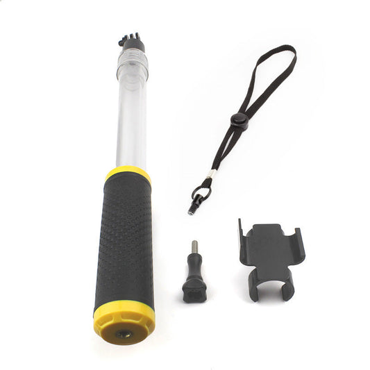 JMT-989898 Telescopic Transparent Selfie Stick for GoPro with Diving Buoyancy Rod