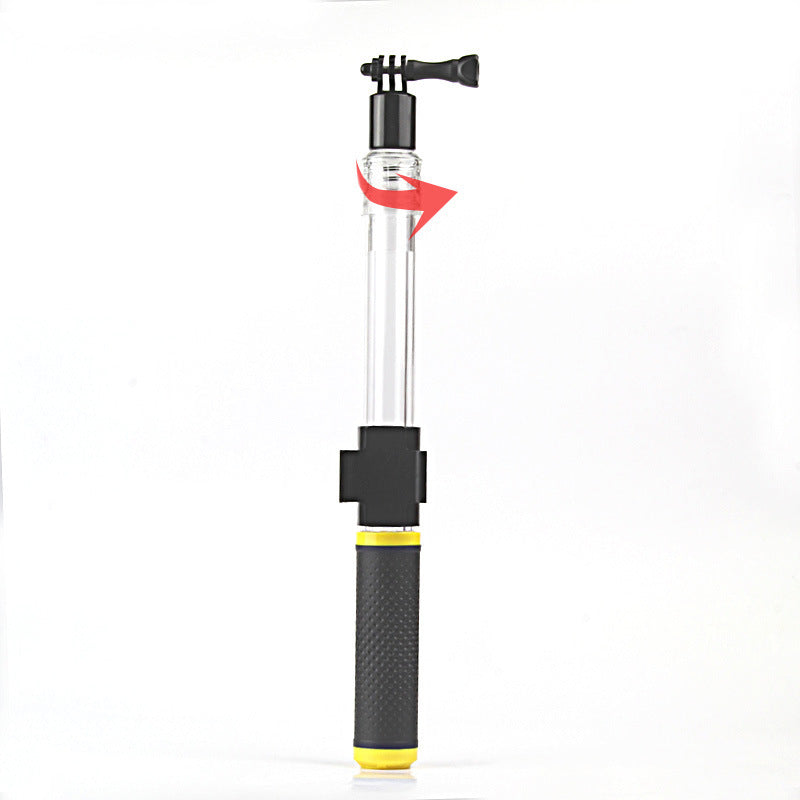 JMT-989898 Telescopic Transparent Selfie Stick for GoPro with Diving Buoyancy Rod