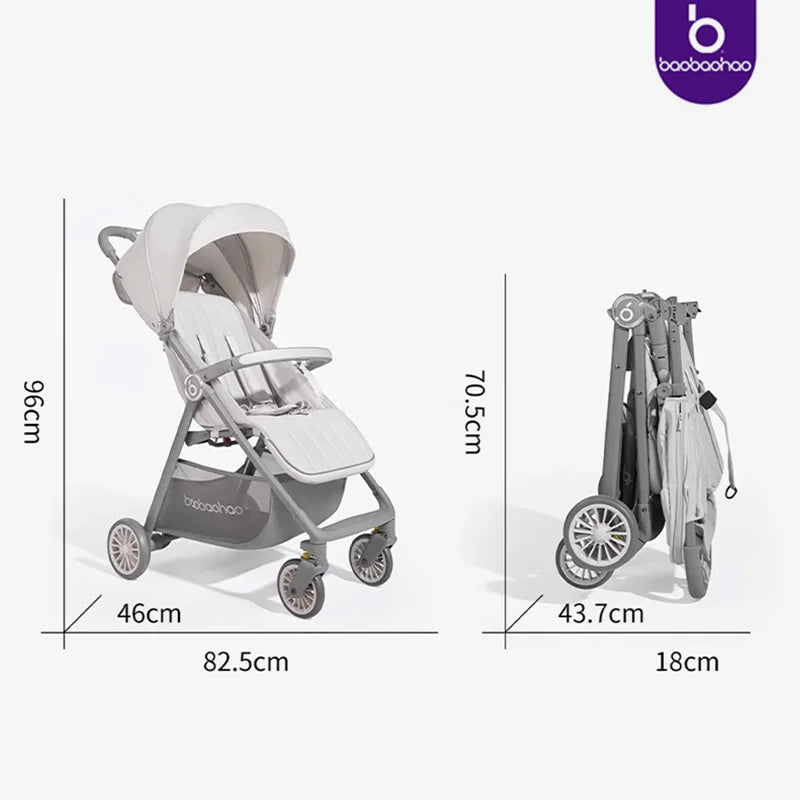 JMT-990026 Lightweight Portable Travel Stroller for Kids - Compact and Easy to Fold Buggy for Airplane Use