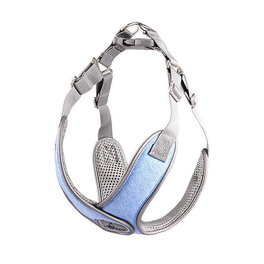 JMT-990218 Breathable Pet Chest Harness with Traction Rope for Small to Medium Dogs in Multiple Colors