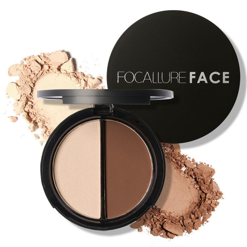 JMT-990474 Radiant Bronzer and Highlighter Palette - Versatile 18x75mm Shades for Flawless Glow