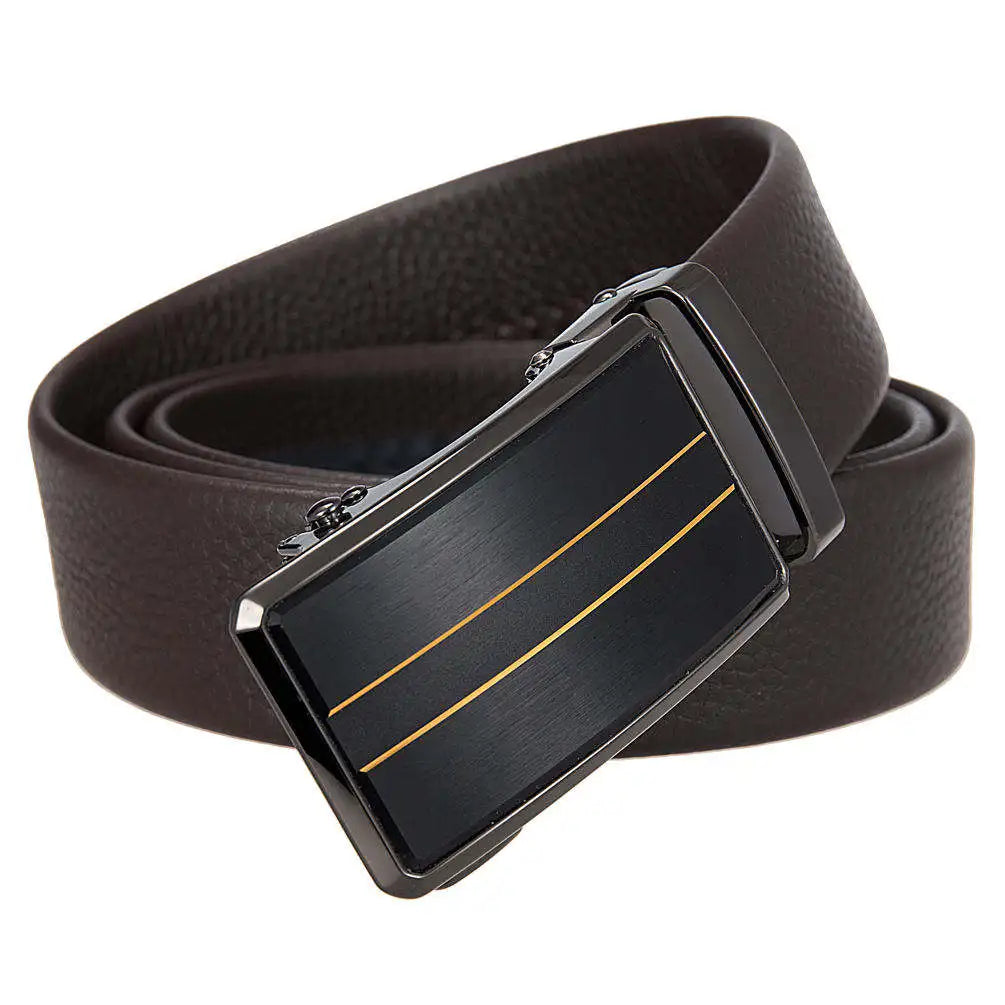 JMT-990794 Men's Top Layer Cowhide Leather Belt with Automatic Buckle - Custom Fit Design