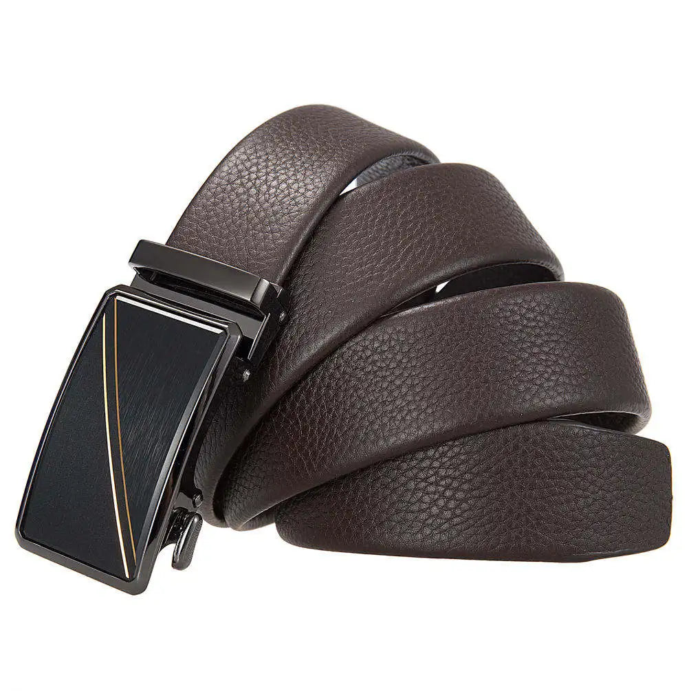 JMT-990794 Men's Top Layer Cowhide Leather Belt with Automatic Buckle - Custom Fit Design