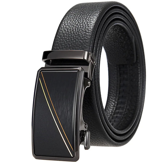 JMT-990794 Men's Top Layer Cowhide Leather Belt with Automatic Buckle - Custom Fit Design