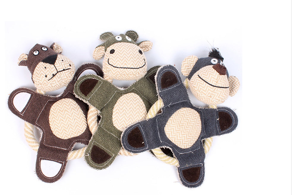 JMT-990858 Plush Chew Squeaky Dog Toy - Sounding Plush Toys for Small to Large Dogs