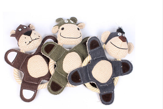 JMT-990858 Plush Chew Squeaky Dog Toy - Sounding Plush Toys for Small to Large Dogs