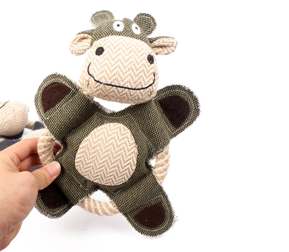 JMT-990858 Plush Chew Squeaky Dog Toy - Sounding Plush Toys for Small to Large Dogs