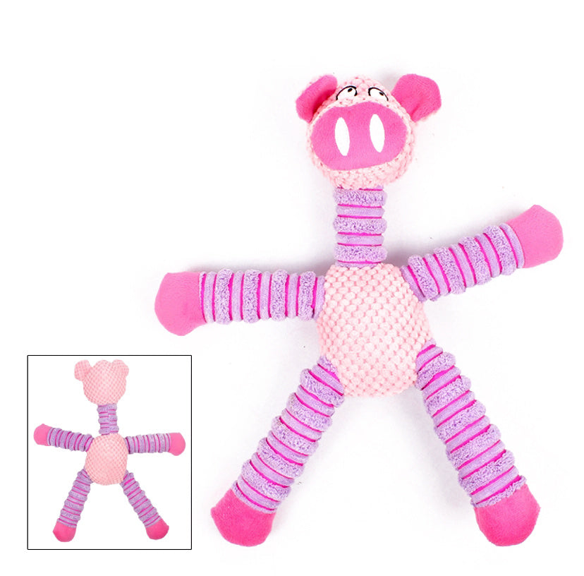 JMT-990858 Plush Chew Squeaky Dog Toy - Sounding Plush Toys for Small to Large Dogs