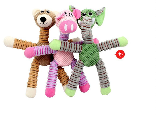 JMT-990858 Plush Chew Squeaky Dog Toy - Sounding Plush Toys for Small to Large Dogs