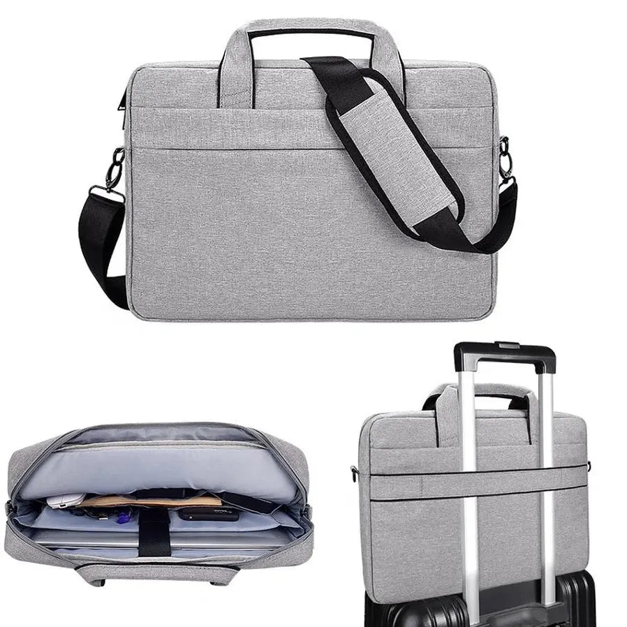 JMT-990858 Water-Resistant Oxford Cloth Messenger Laptop Bag for 13.3 to 15.6 Inch Devices