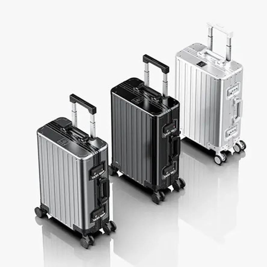 JMT-990986 Aluminium Magnesium Alloy 20-Inch Cabin Luggage Set with Rolling Wheels - Six Colour Options Available