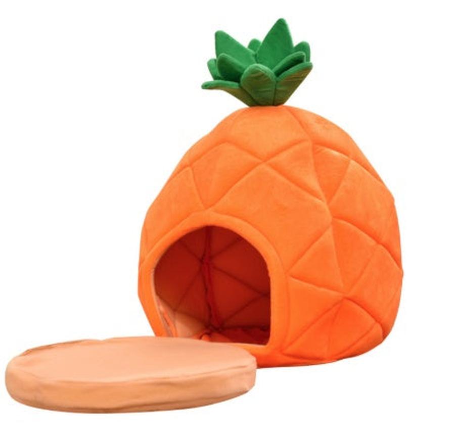 JMT-991498 Pineapple and Orange Cloth Pet Bed for Small Pets - Multiple Sizes Available