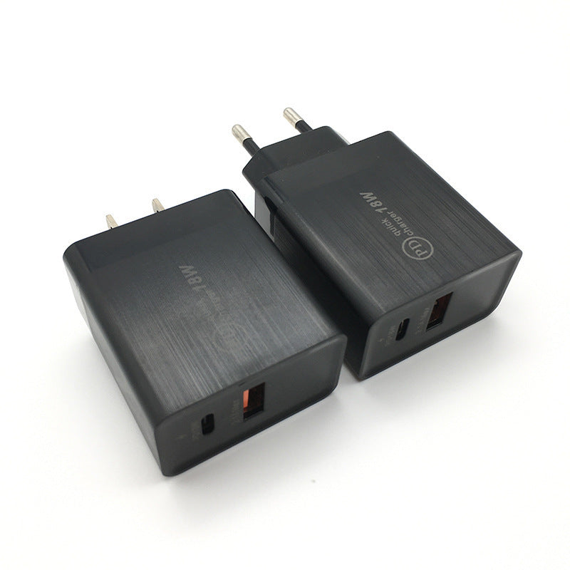 JMT-991882 18W USB-C Fast Charge Adapter for Smartphones and Devices - Wall Charger US Plug
