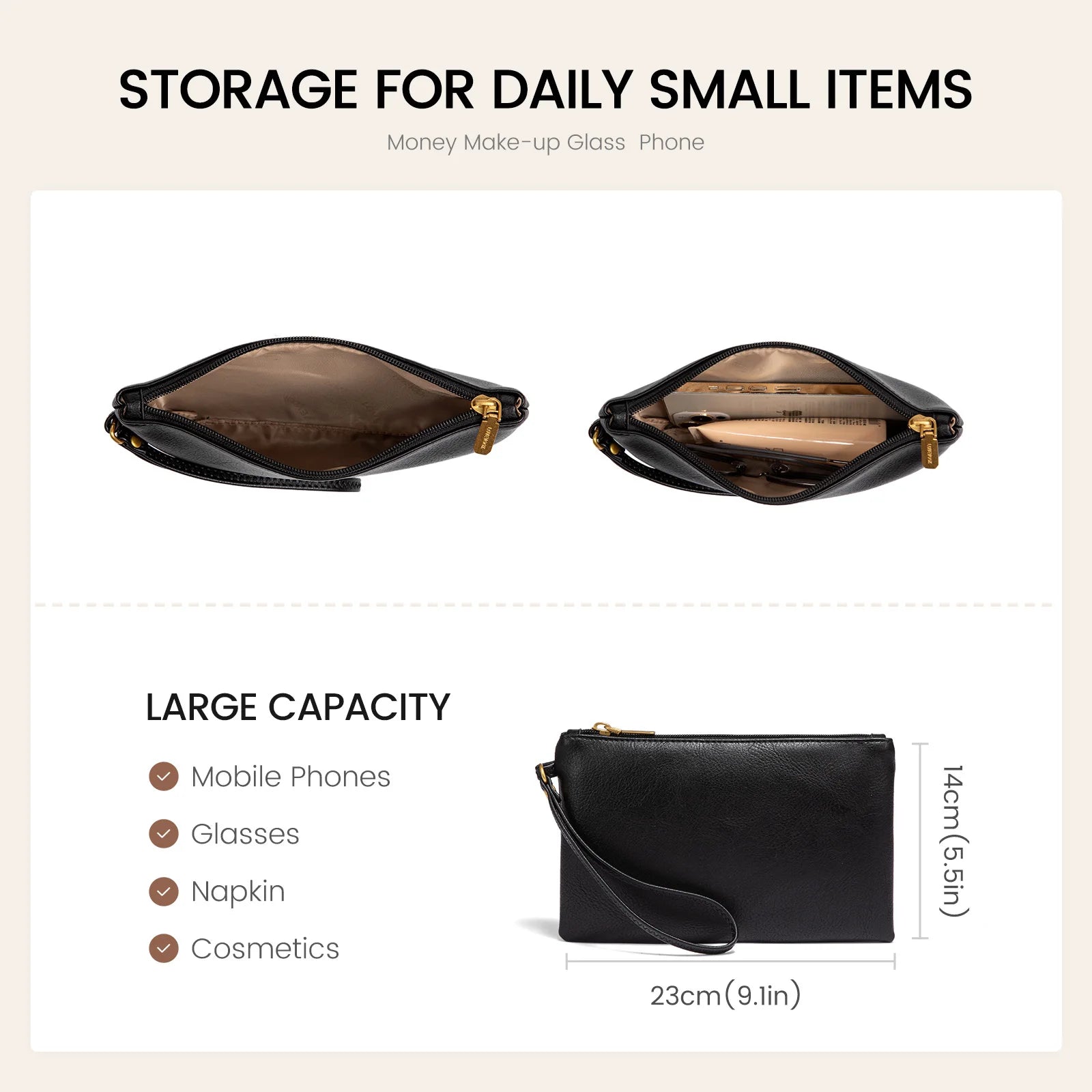 JMT-992010 Large Waterproof Leather Laptop Tote Bag for Women - Fits 15.6-17 Inch Laptops, Ideal for Business and Office Use