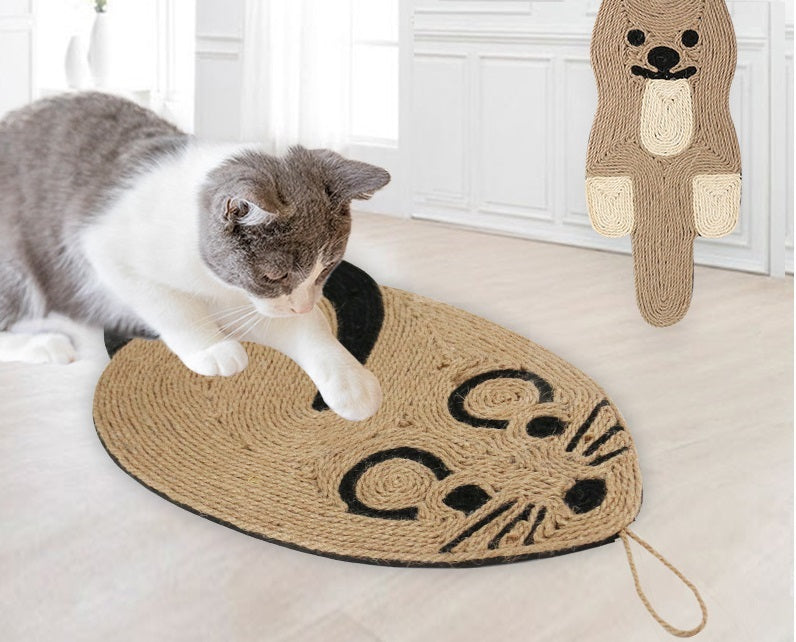 JMT-992010 Sisal Cat Grab Pad - Durable Scratch-Resistant Cat Toy for Active Play