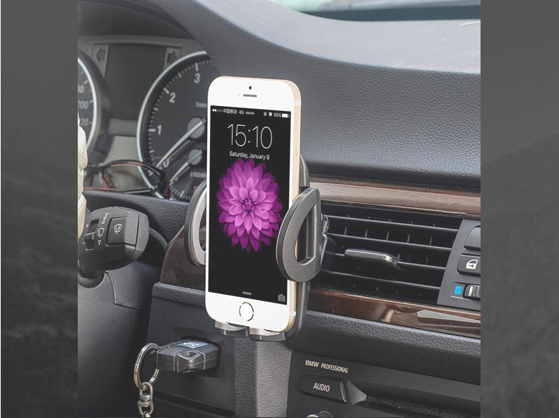 JMT-992202 Car Air Vent Mobile Phone Holder - Adjustable Plastic Mount for Easy Access