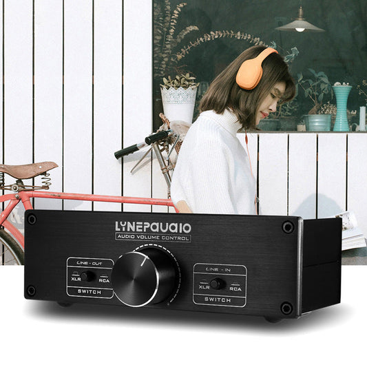 JMT-992202 Dual Channel Volume Controller with RCA and Balanced XLR Connections