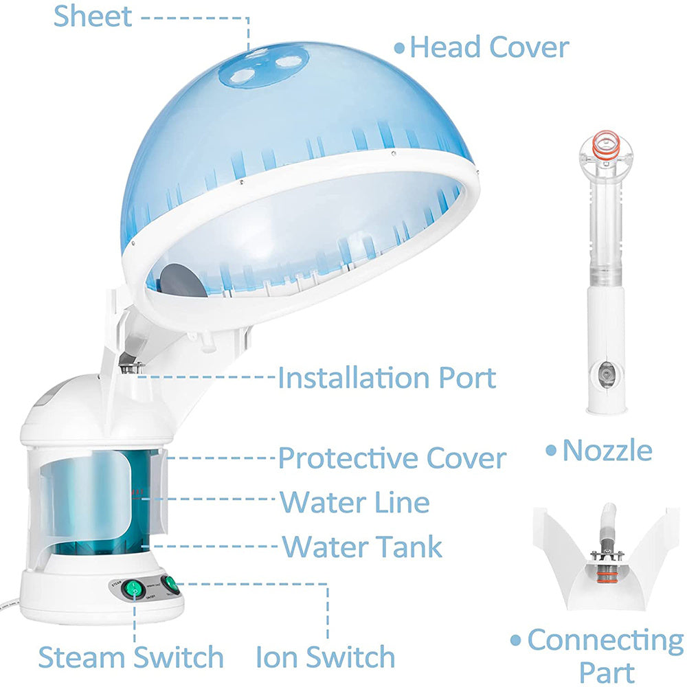 JMT-992330 2-in-1 Hair and Facial Steamer with Hot Mist Hydration System for Personal Care