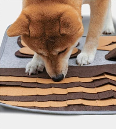 JMT-992330 Felt Cloth Pet Food Storage Container with Non-Slip Base and Dog Training Mat Features