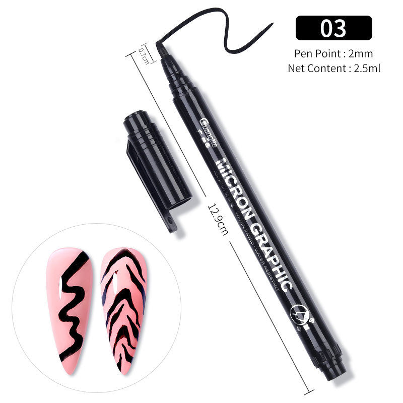 JMT-992458 3D Fluorescent Nail Art Marker Pen for Creative Nail Designs