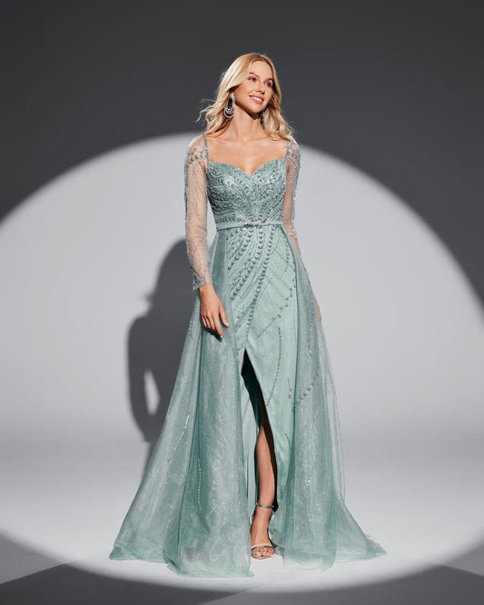 JMT-992586 Green Elegant Women's Evening Gown - Model SH0016