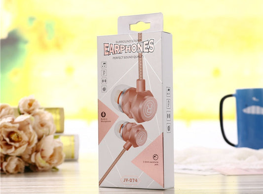 JMT-992842 Wired In-Ear Headphones with Microphone for PC, 3.5mm Plug, 20-2000 Hz Frequency Response
