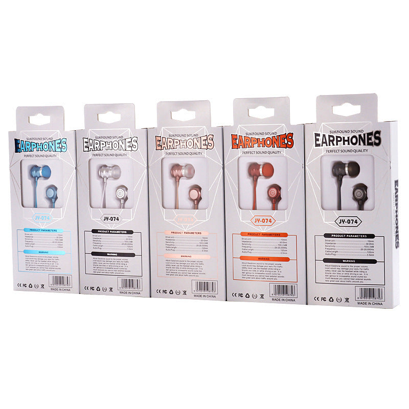 JMT-992842 Wired In-Ear Headphones with Microphone for PC, 3.5mm Plug, 20-2000 Hz Frequency Response