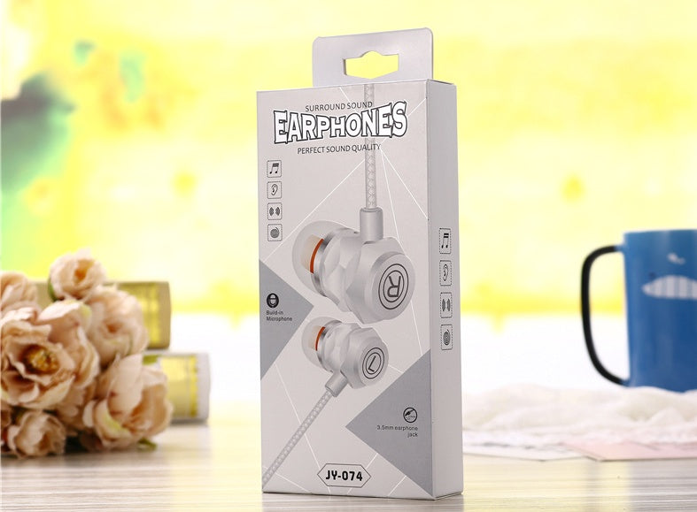 JMT-992842 Wired In-Ear Headphones with Microphone for PC, 3.5mm Plug, 20-2000 Hz Frequency Response