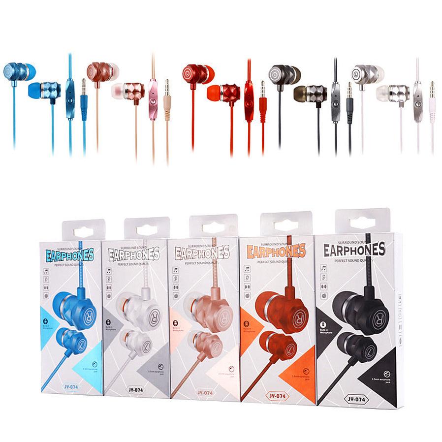 JMT-992842 Wired In-Ear Headphones with Microphone for PC, 3.5mm Plug, 20-2000 Hz Frequency Response