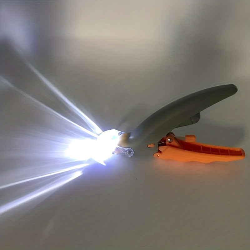 JMT-993162 LED Light Pet Nail Trimmer with Magnifying Glass and Precision Steel Blades for Safe Dog and Cat Nail Care