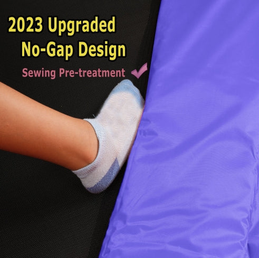 JMT-993226 7FT Outdoor Trampoline for Kids with Safety Enclosure, Slide, and Ladder - Easy Assembly