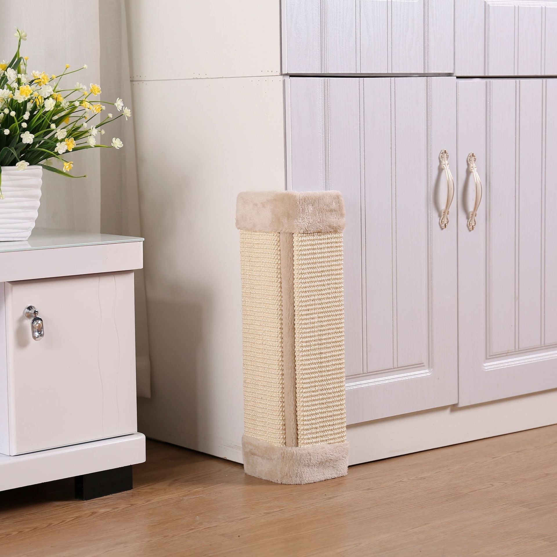 JMT-993354 Cat Flat Scratcher and Wall Board - Beige, Golden, Silver Gray, Black, Plain Gray - 23x49cm