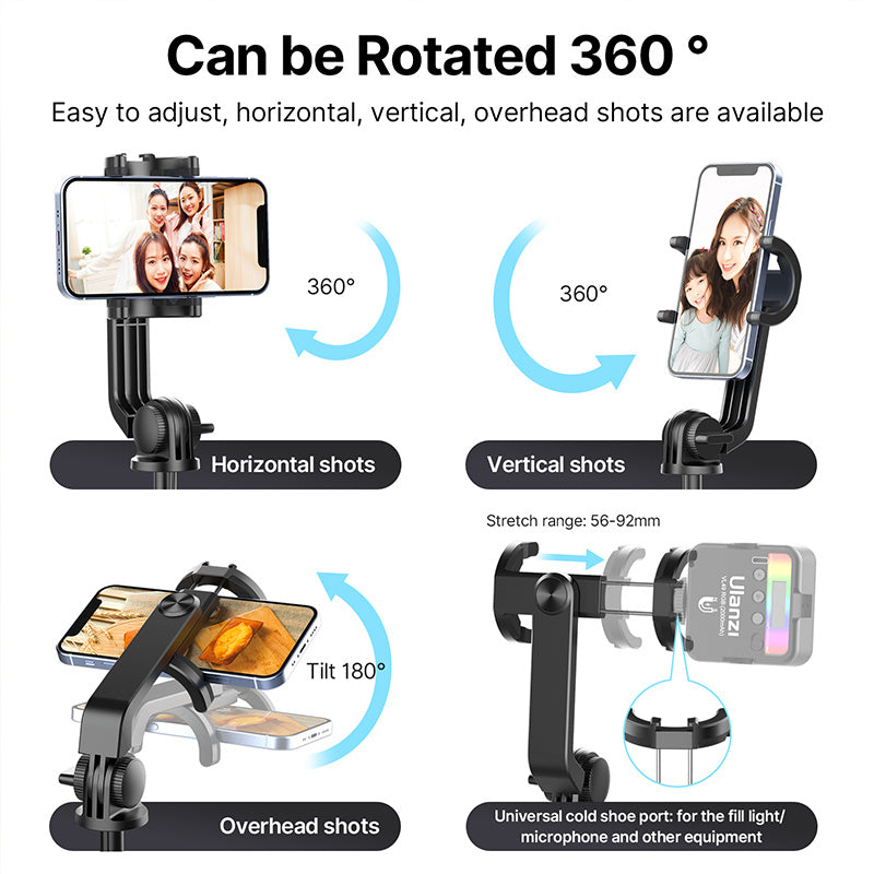 JMT-993866 10M Wireless Selfie Stick Tripod with Bluetooth Remote Control for Smartphones