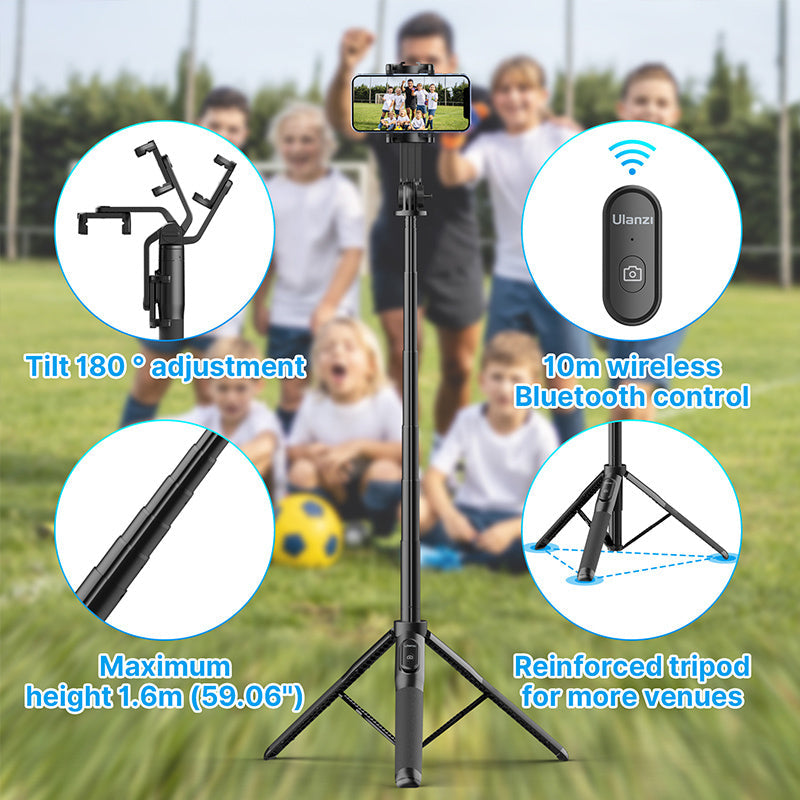 JMT-993866 10M Wireless Selfie Stick Tripod with Bluetooth Remote Control for Smartphones
