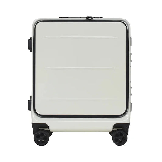 JMT-994058 Compact 18-Inch ABS PC Carry-On Suitcase with Aluminium Trolley and Laptop Pocket