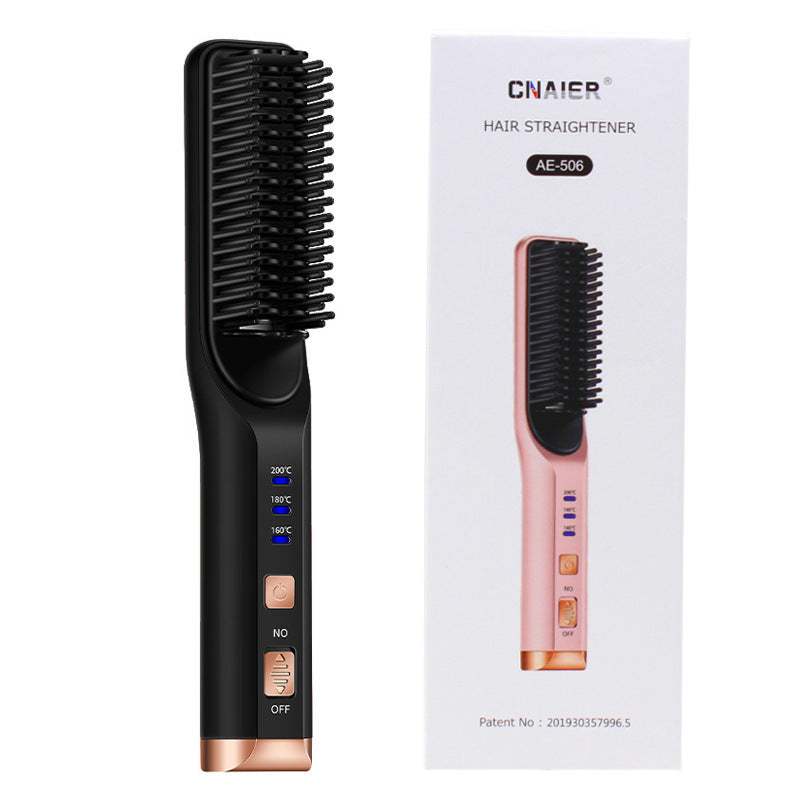 JMT-994634 Rechargeable Multi-Functional Hair Comb with 3 Temperature Settings and Mobile Charging Feature