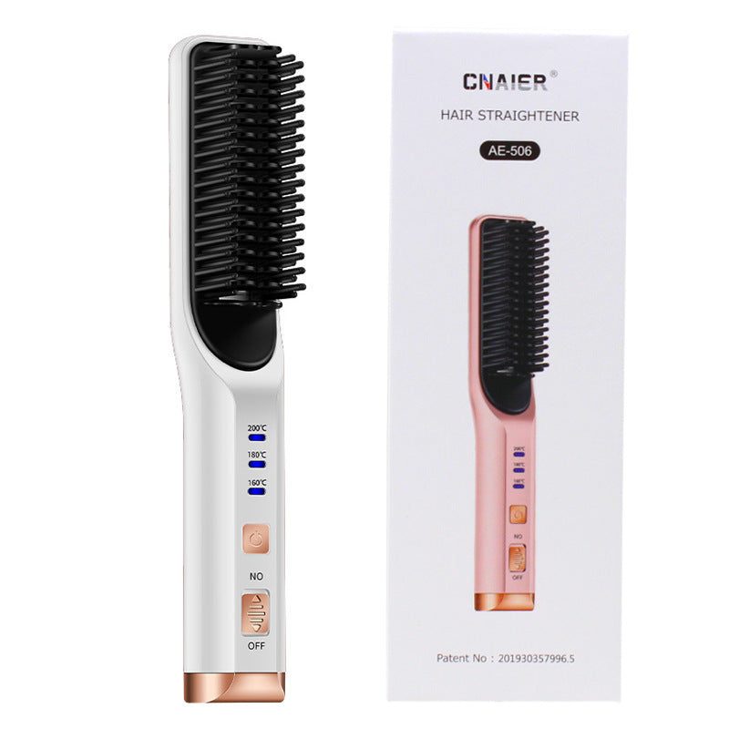 JMT-994634 Rechargeable Multi-Functional Hair Comb with 3 Temperature Settings and Mobile Charging Feature