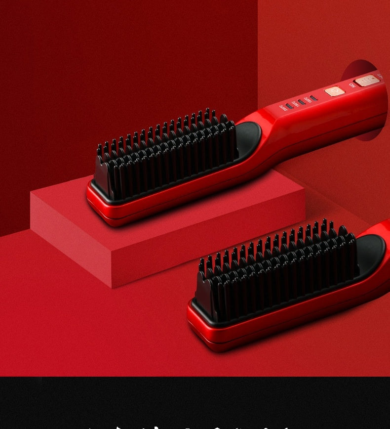 JMT-994634 Rechargeable Multi-Functional Hair Comb with 3 Temperature Settings and Mobile Charging Feature