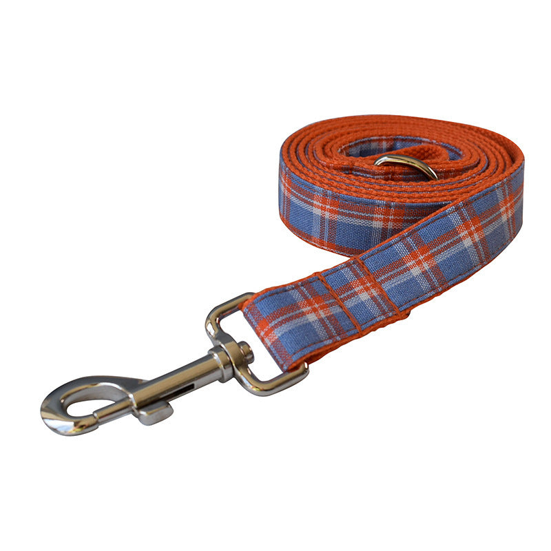 JMT-995146 Orange Mesh Dog Collar with Alloy Buckle and Bow Accent