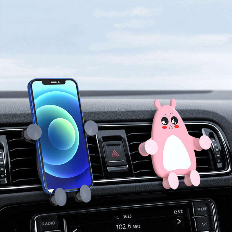 JMT-995338 Creative Cartoon Car Air Outlet Phone Holder - Multifunctional Gravity Support | Various Cute Designs