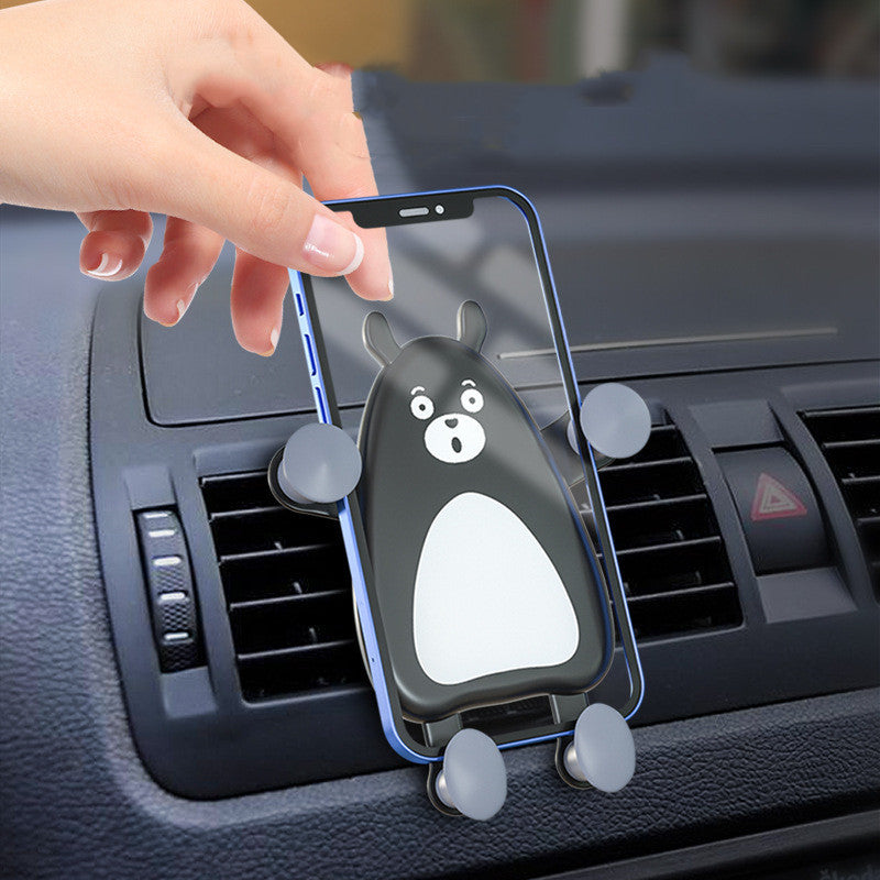 JMT-995338 Creative Cartoon Car Air Outlet Phone Holder - Multifunctional Gravity Support | Various Cute Designs