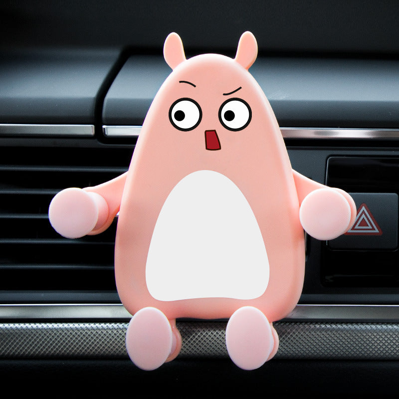 JMT-995338 Creative Cartoon Car Air Outlet Phone Holder - Multifunctional Gravity Support | Various Cute Designs