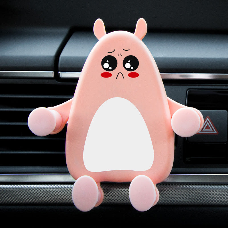 JMT-995338 Creative Cartoon Car Air Outlet Phone Holder - Multifunctional Gravity Support | Various Cute Designs