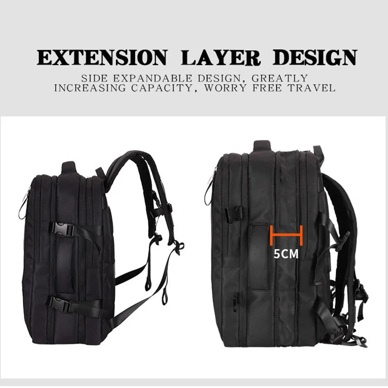JMT-995658 Custom Logo Waterproof Nylon Laptop Backpack for 17-Inch Devices with USB Port - Unisex Fashion Design