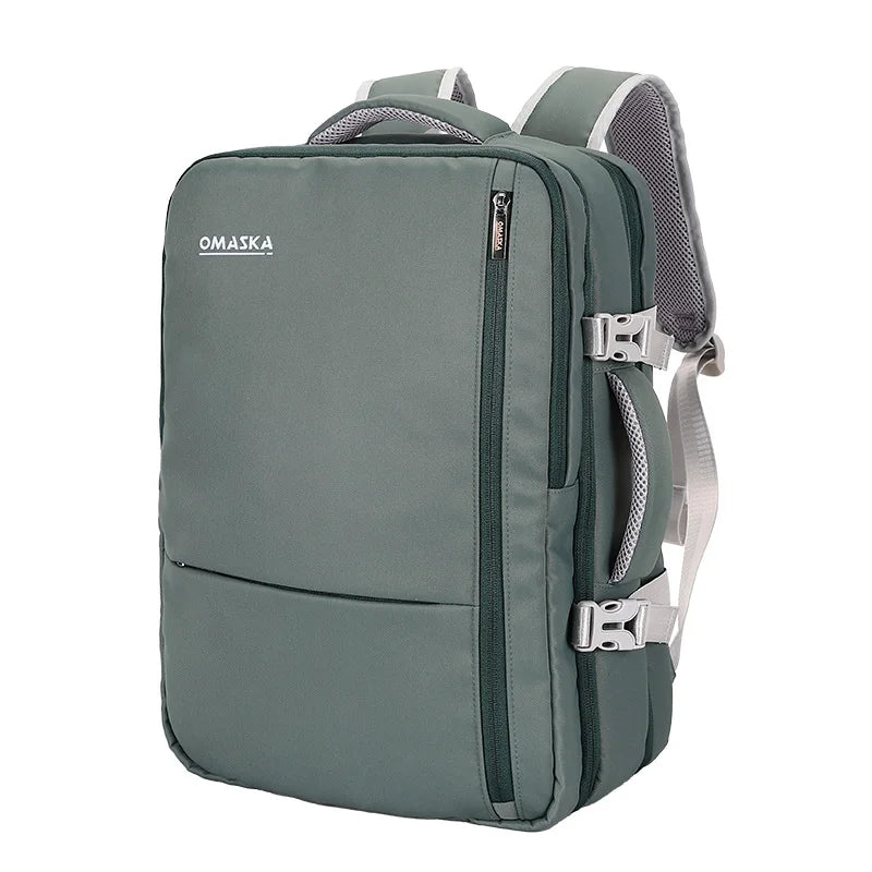 JMT-995658 Custom Logo Waterproof Nylon Laptop Backpack for 17-Inch Devices with USB Port - Unisex Fashion Design