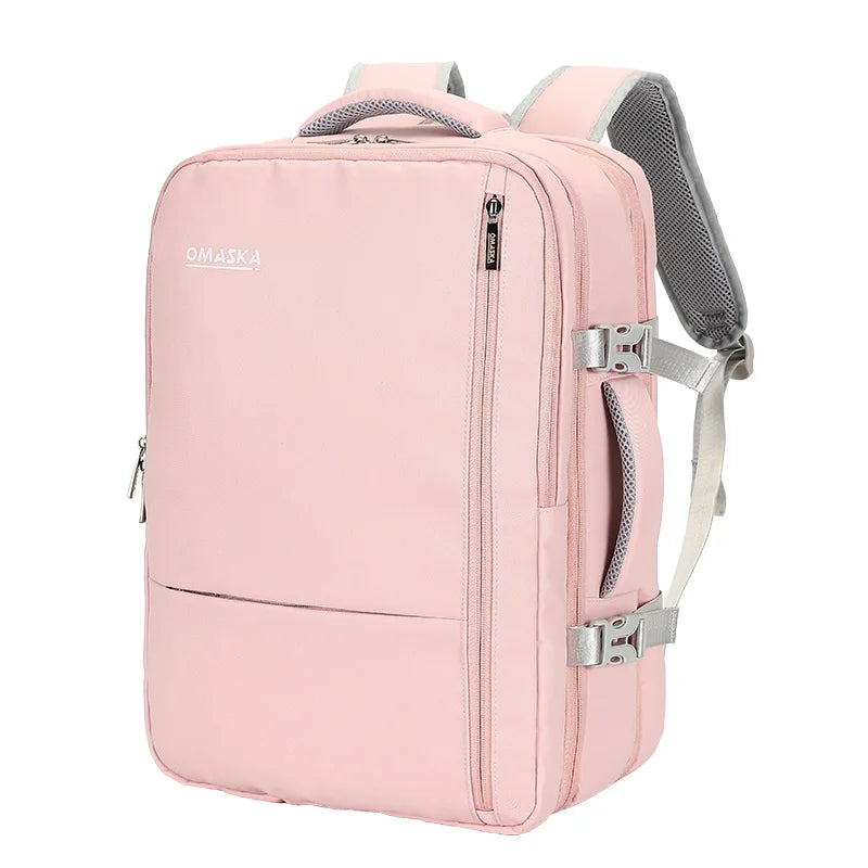 JMT-995658 Custom Logo Waterproof Nylon Laptop Backpack for 17-Inch Devices with USB Port - Unisex Fashion Design