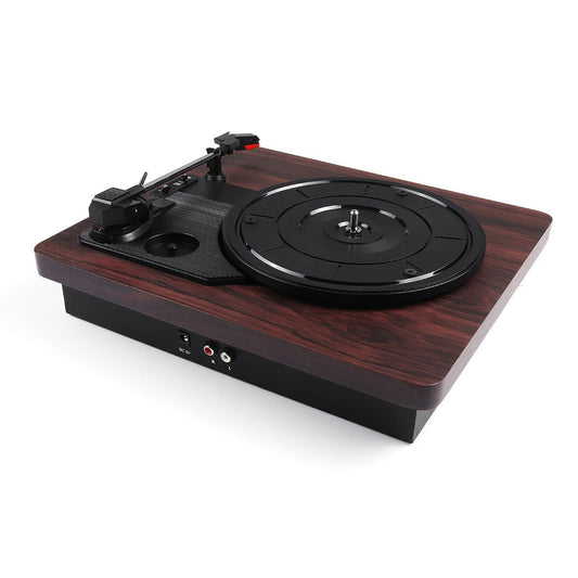 JMT-995658 Stylish Record Player Phonograph with External Amplifier Compatibility