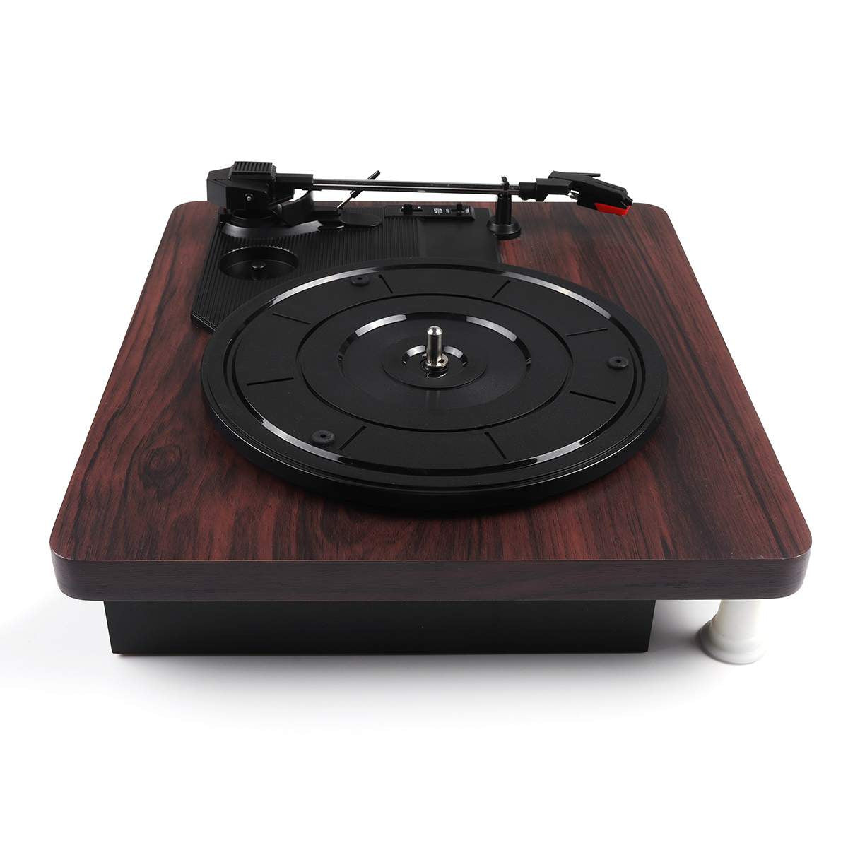 JMT-995658 Stylish Record Player Phonograph with External Amplifier Compatibility