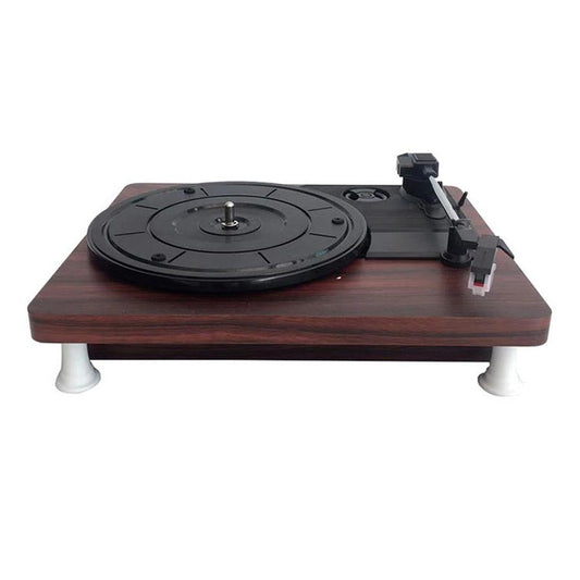 JMT-995658 Stylish Record Player Phonograph with External Amplifier Compatibility