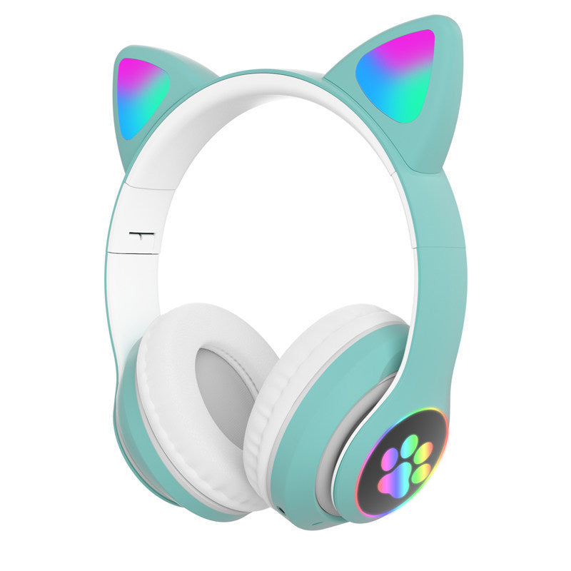 JMT-995978 Cat Ear Luminous Bluetooth Headset with Voice Control and Bilateral Stereo Sound